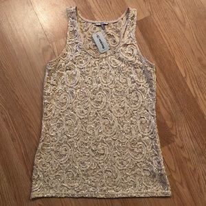 ⭐️ NWT BKE L sequin summer top ⭐️